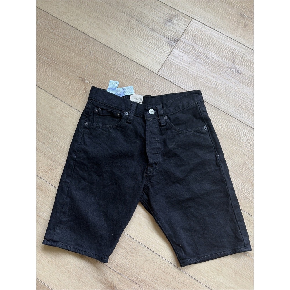 NWT ~ Levi's 501 Button Fly Men's Size 28 Denim Shorts Black